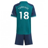 Arsenal Takehiro Tomiyasu #18 Replika babykläder Tredjeställ Barn 2023-24 Kortärmad (+ korta byxor)